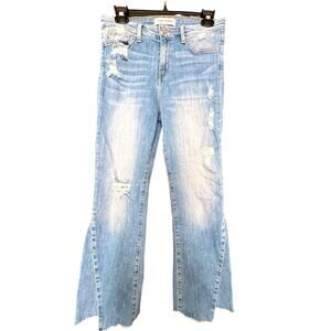 Flying Monkey WOMENS Platinum Distressed Jeans Size 28